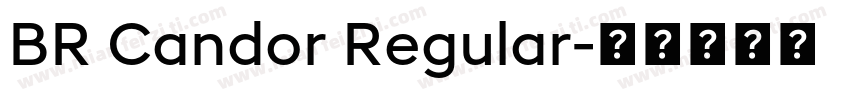 BR Candor Regular字体转换